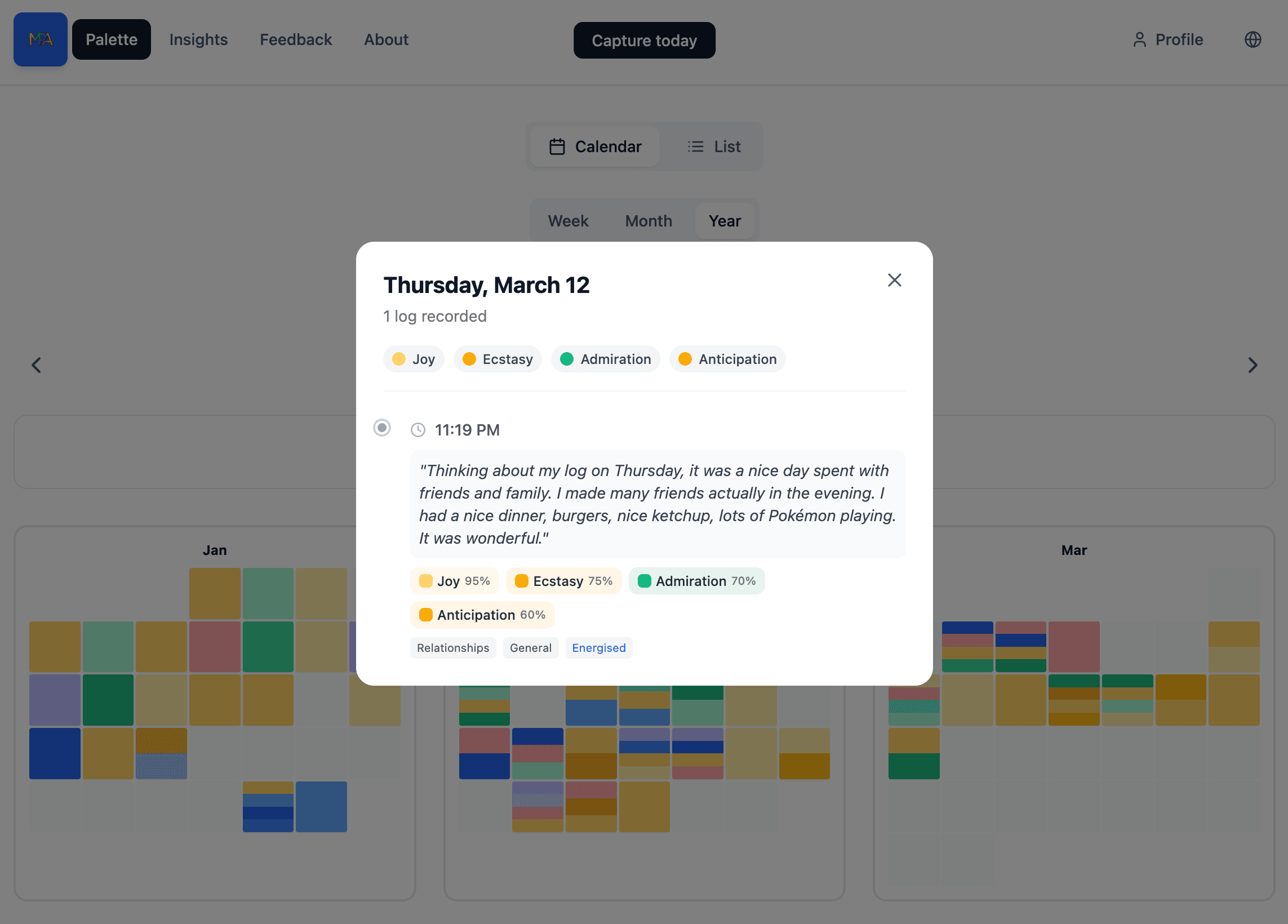 MindPaletteApp: AI-native reflection app.